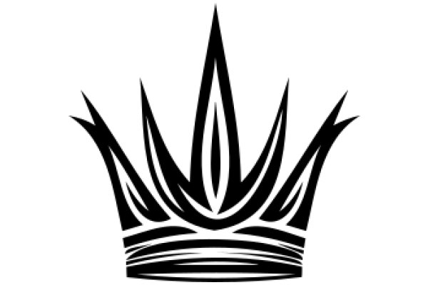 Stylized Crown Icon: A Graphic Representation of a Royal Symbol