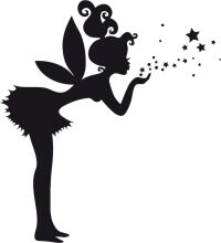 Whimsical Silhouette: A Tale of a Fairy and Her Starry Wish