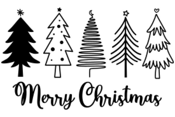 Merry Christmas: A Festive Collection of Christmas Trees and Symbols