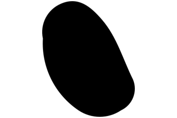 A Blurred Black Spot in a White Background