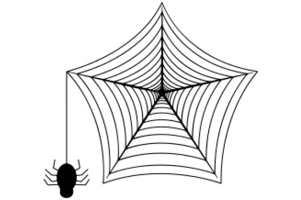 A Simple Illustration of a Spider and Its Web