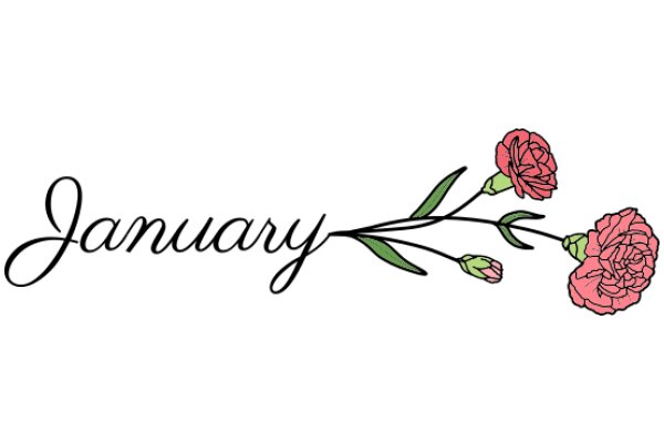 Stylized January Flower Bouquet