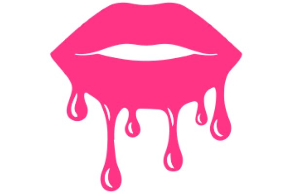 Vivid Pink Lipstick with Drops