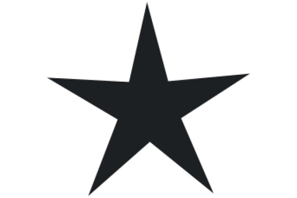 Simplistic Star Icon with a White Background