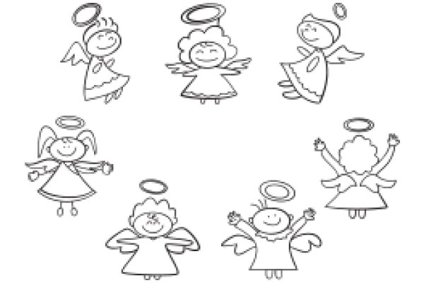 A Collection of Whimsical Angel Drawings