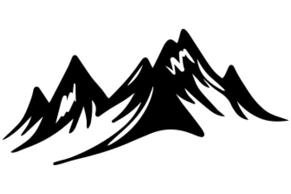 Simplistic Mountain Silhouette