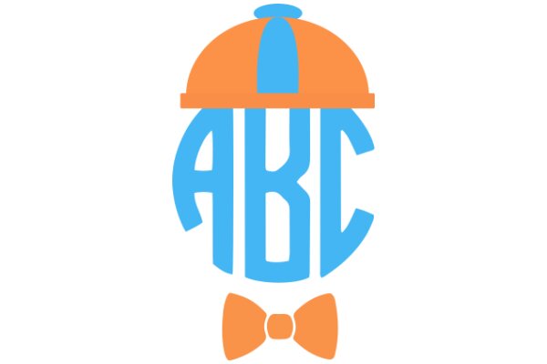 Stylized Logo with a Bow Tie and a Cake Topper