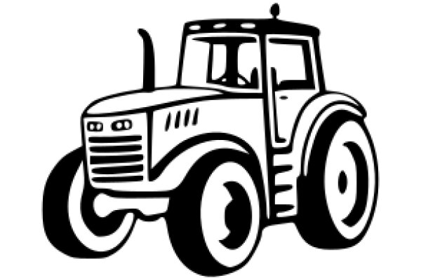 A Classic Illustration of a Farm Tractor