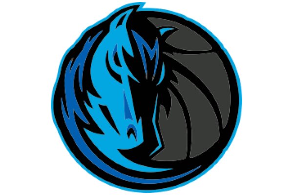 Stylized Logo of a Horse and Basketball