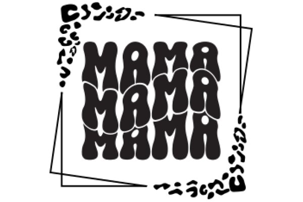 Stylized Logo of 'Mama' with Japanese Characters Surrounding It