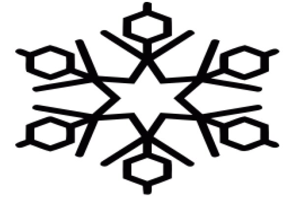 Stylized Snowflake Design in