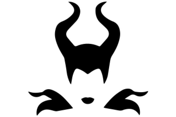 Stylized Logo of a Horned Creature