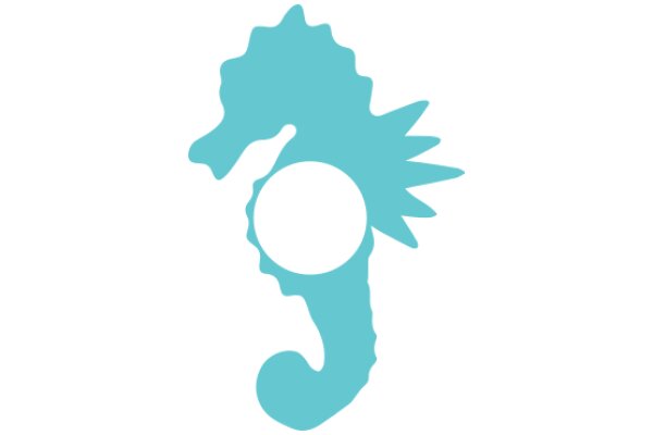 Stylized Blue Seahorse Logo