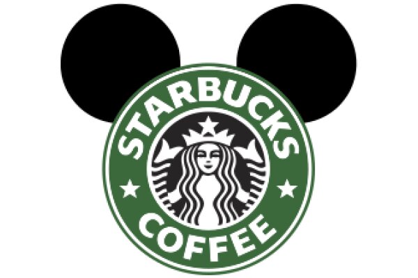 Starbucks Coffee Logo with Mickey Mouse Ears