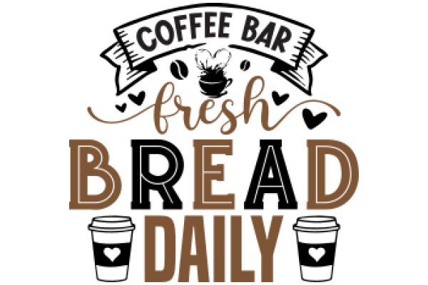 Coffee Bar Advertisement: Freshly Brewed Daily with Heartfelt Service