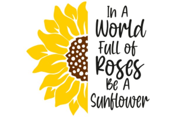 In a World Full of Roses, Be a Sunflower