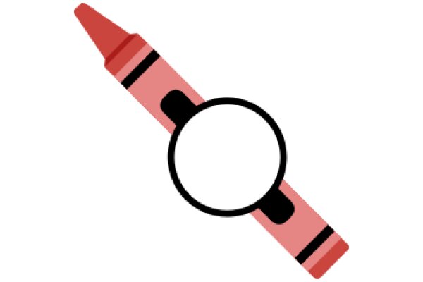 A Vibrant Crayon with a Magnifying Glass