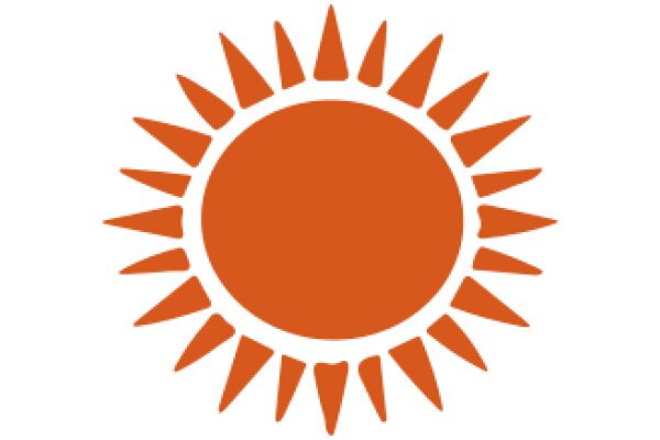 Vibrant Sunburst Logo in Orange