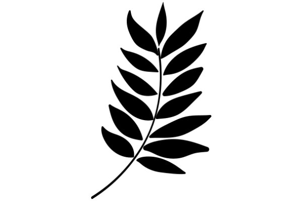 Simplistic Art: A Stylized Leaf Design