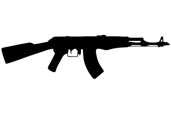 Silhouette of an AK-47 Rifle