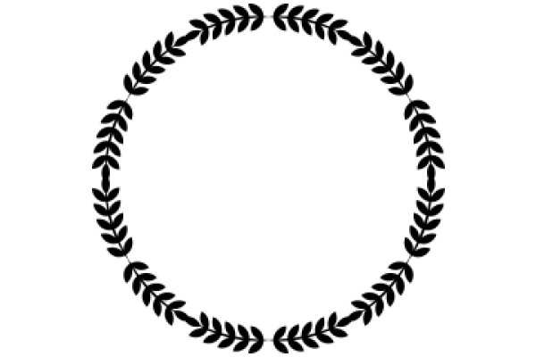 Elegant Black Laurel Wreath