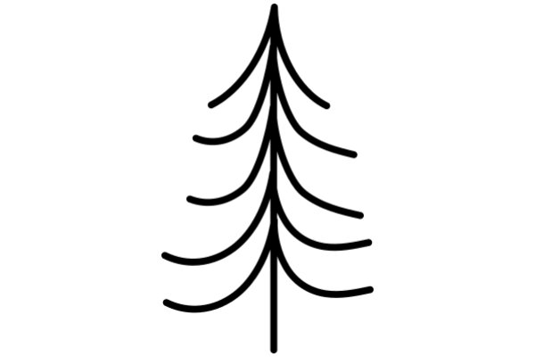 Simplistic Line Drawing of a Tree