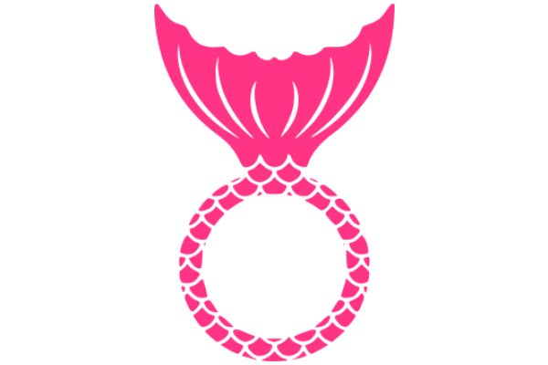 Pink Mermaid Tail Logo Design