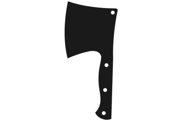 A Simple Black Silhouette of a Knife