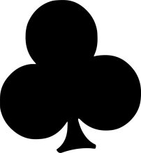 Simplistic Black and White Design of a Clover