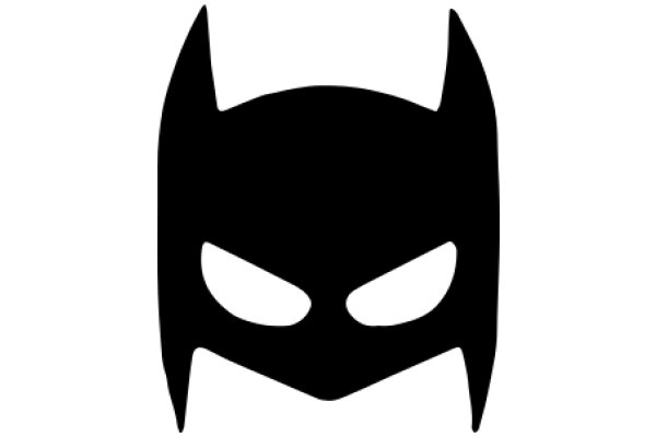 Stylized Black Bat Icon