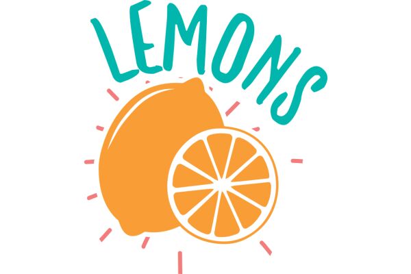 Citrus Delight: A Graphic Design of Lemons and Oranges