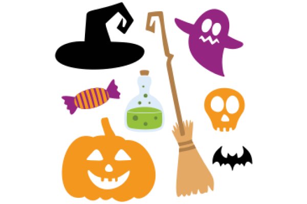 A Collection of Halloween-Themed Items