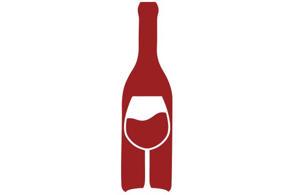 A Red Wine Bottle Icon