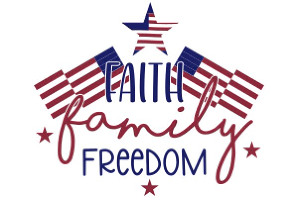 Faith, Family, Freedom: A Graphic Emblem of American Values