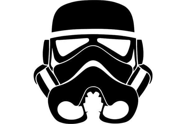 Stylish Logo of a Stormtrooper Helmet