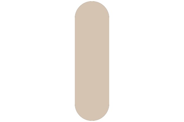 A Solid Beige Oval Shape