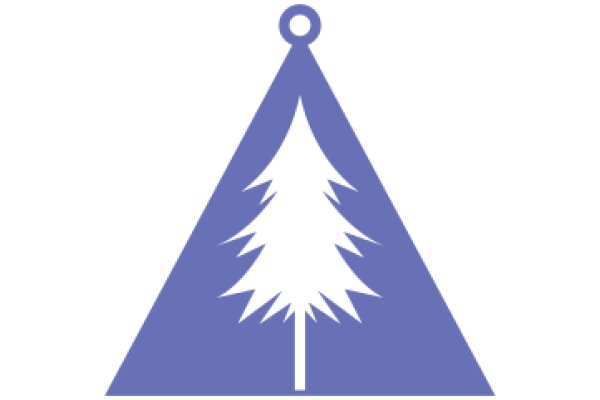 Stylized Purple Christmas Tree Icon