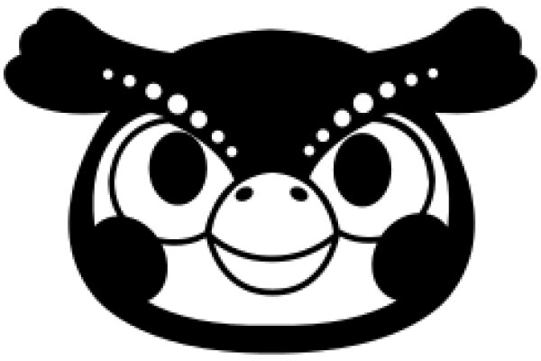 A Playful Logo of a Character with Ears and a Smile