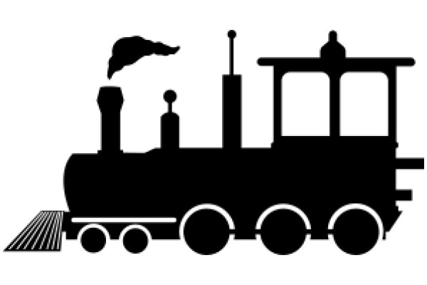 A Classic Illustration of a Steam Locomotive and its Attendant