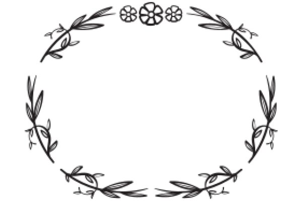 Elegant Black Floral Wreath with Leaves and Flowers