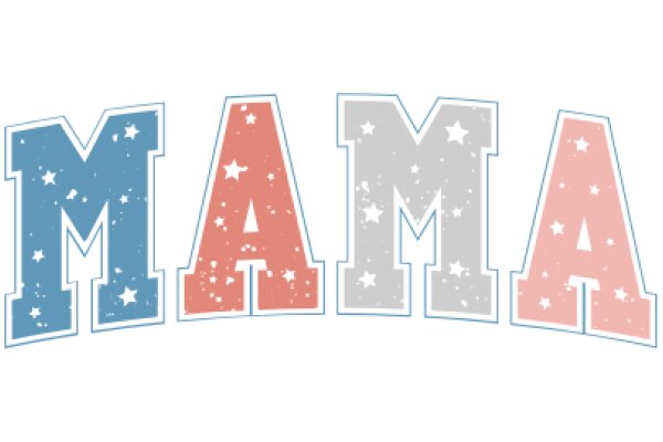 Stylish and Colorful Letter Art: Mama