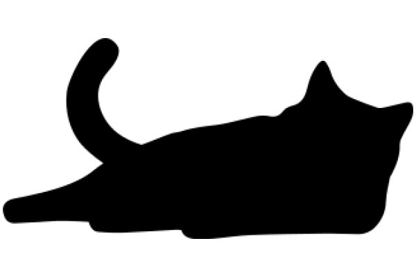 Silhouette of a Cat: A Simple yet Captivating Artwork