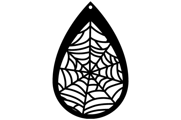 Stylized Spider Web Icon