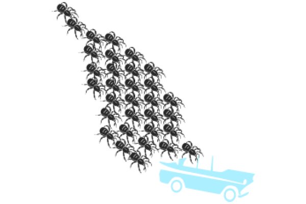 A Playful Scenario: A Car Surrounded by a Swarm of Spiders