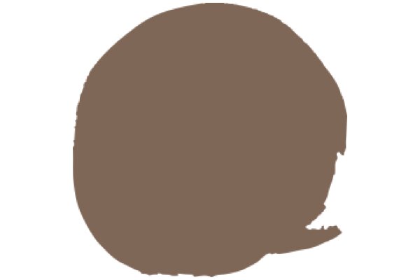 A Solid Brown Circle