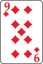 Nine of Diamonds Playing Card