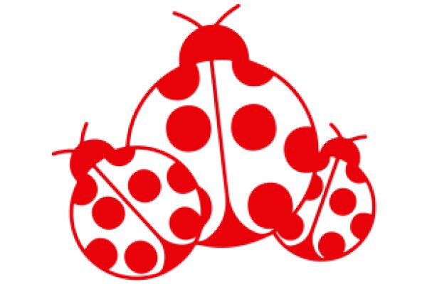 Vibrant Red and White Ladybug Design