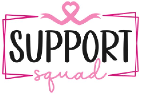 Support Squad: A Pink Flamingo Logo