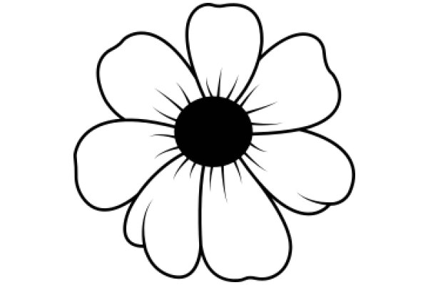 Simplistic Flower Illustration