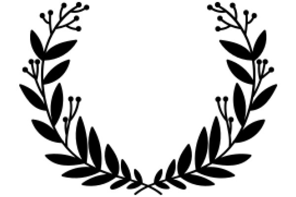 Elegant Black Laurel Wreath